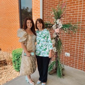 Antonio Melani x Nicola Bathie Claire Metallic Dress